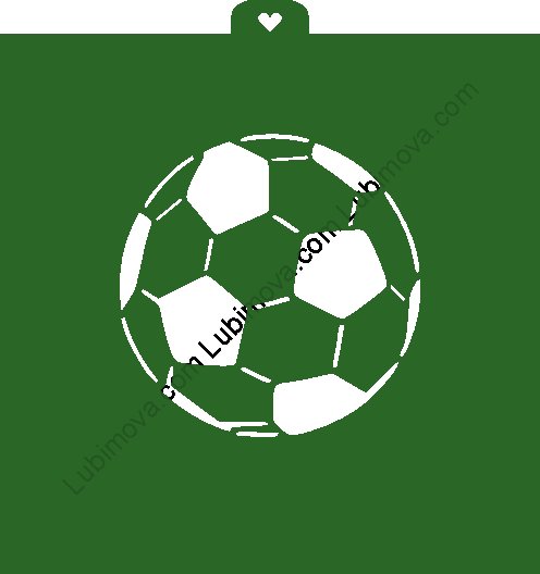 Мяч футбол трафарет