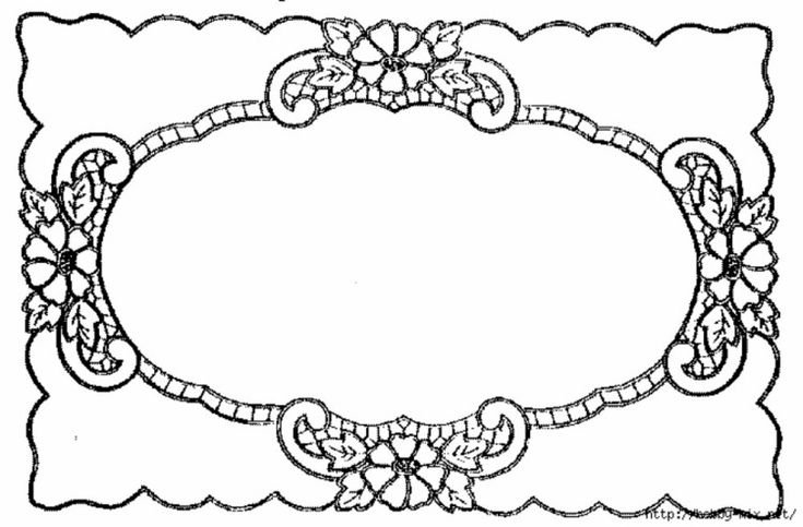 Скатерть шаблон для рисования