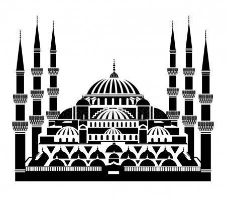 Голубая мечеть в Турции вектор