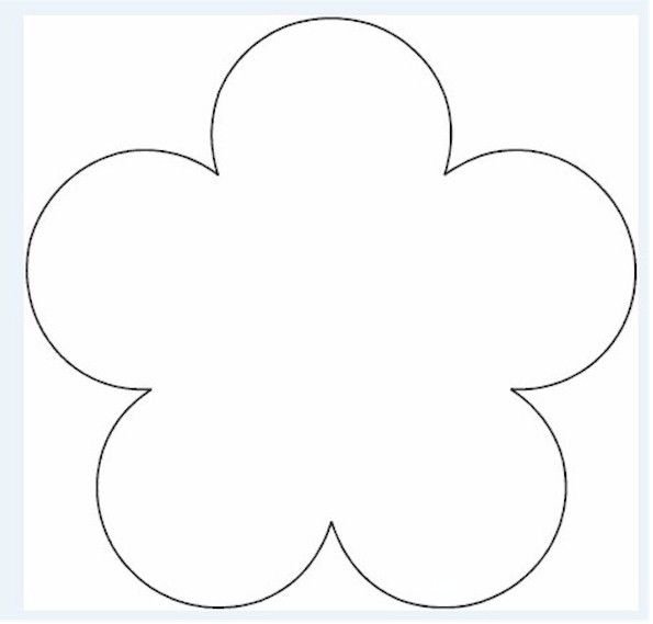 Цветы трафарет для вырезания