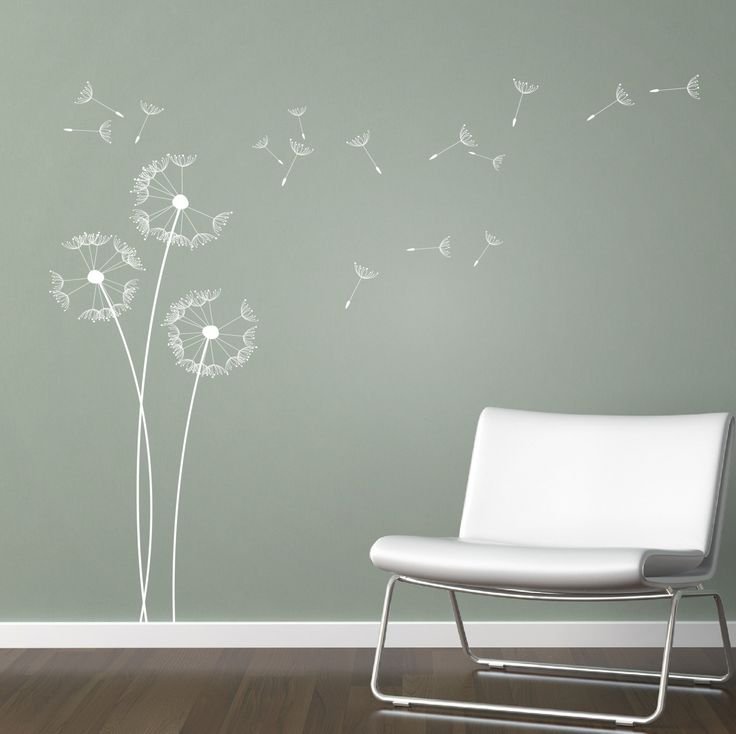 Декор однотонной стены