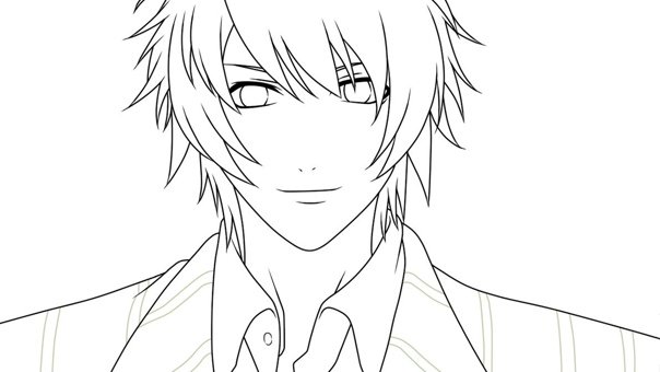 Аниме картинки раскраски