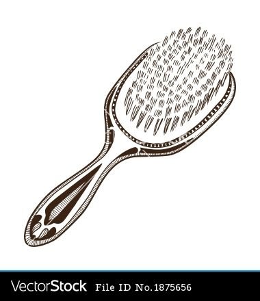 Расческа раскраска для детей