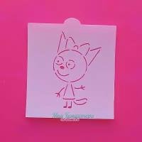 Три кота имбирные пряники трафарет