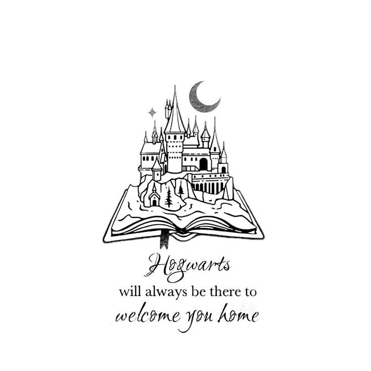 Мини тату Гарри Поттер эскизы