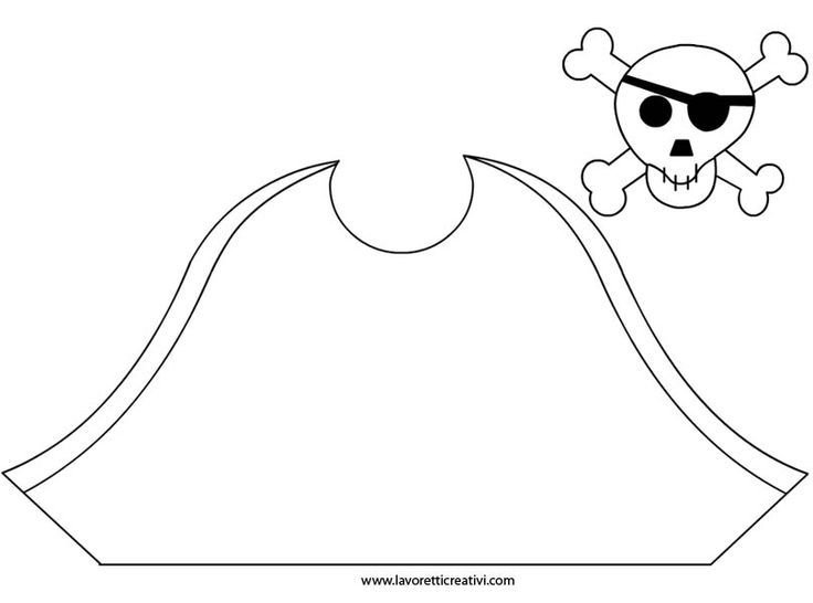 Макет для пиратской шляпы
