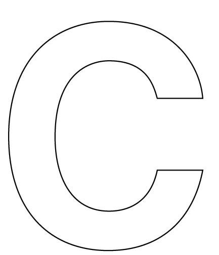 Трафарет букв