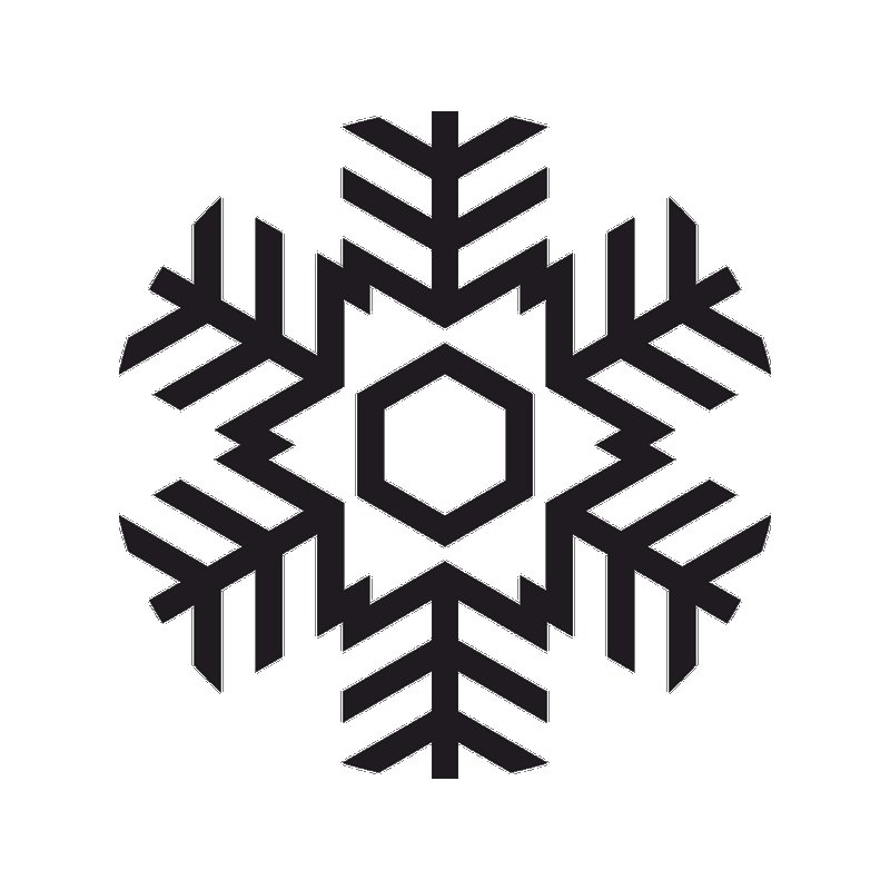 Трафарет «снежинки»