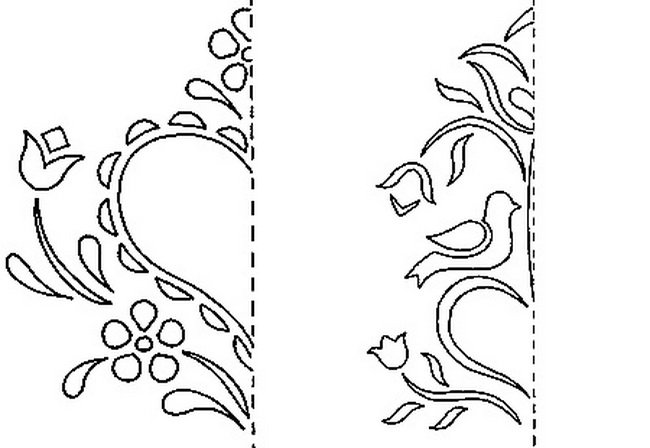 Трафареты открытки вырезание