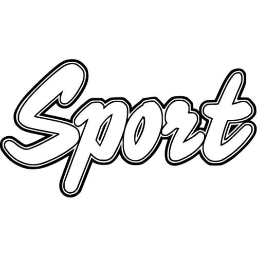 Надпись спорт