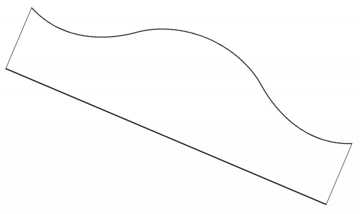 Шляпа пирата лекало