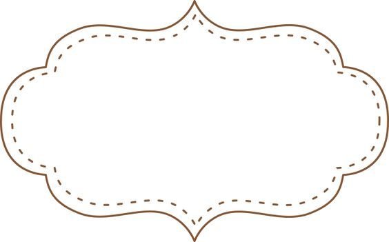 Фигурная рамка для надписи