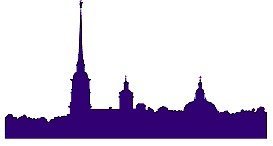 Силуэт Питера Петропавловске крепость