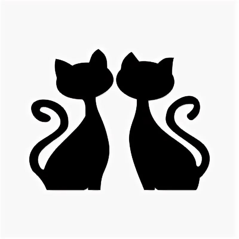 Трафарет кошки