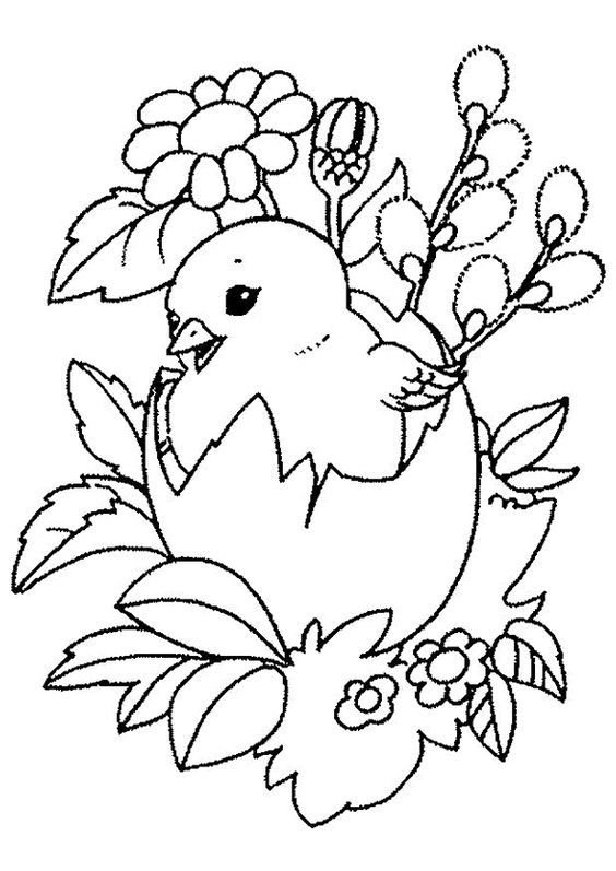 Раскраска. Весна