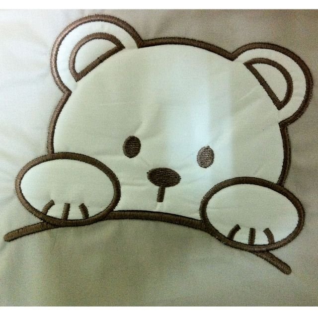 Аппликация из ткани легкая