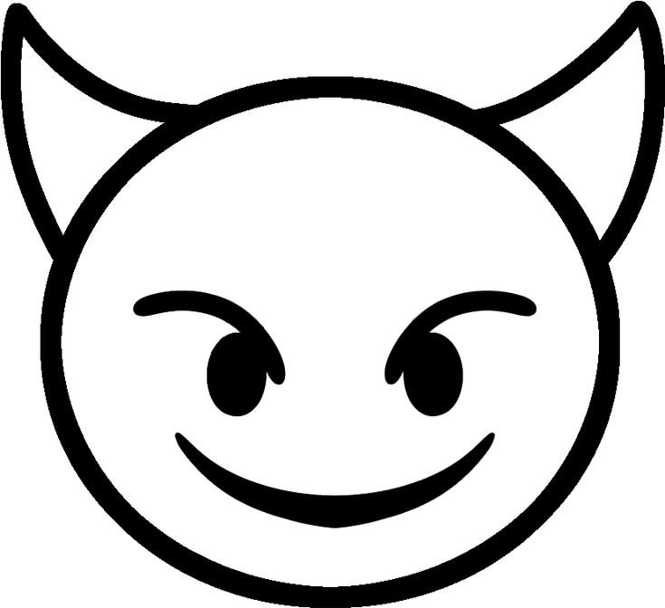 Рисунки для раскрашивания смайлики