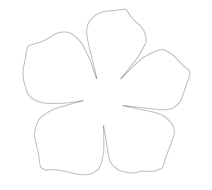 Шаблон цветов для вырезания из бумаги