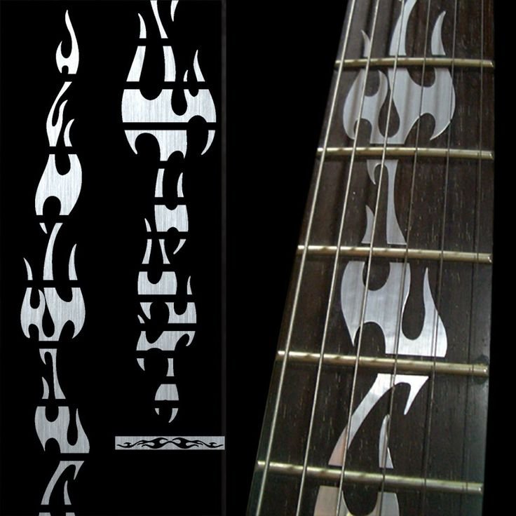 Гитара трафарет