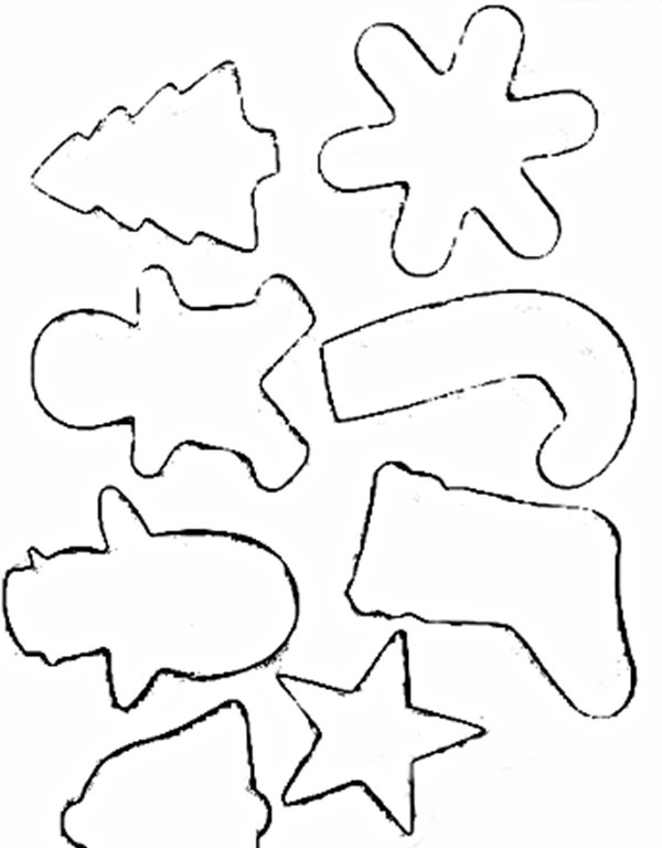 Формочки для пряников новогодние трафареты