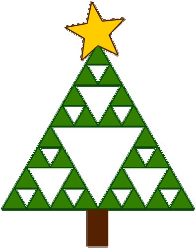 Елка из треугольников