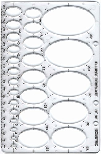 Линейка с эллипсами