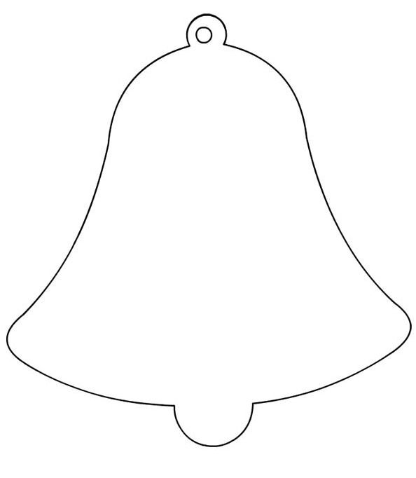 Трафареты на новый год колокольчики