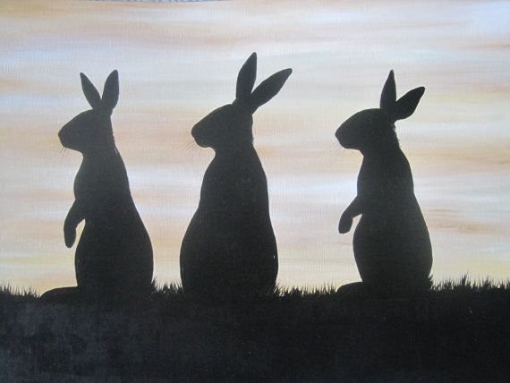 Силуэт кролика