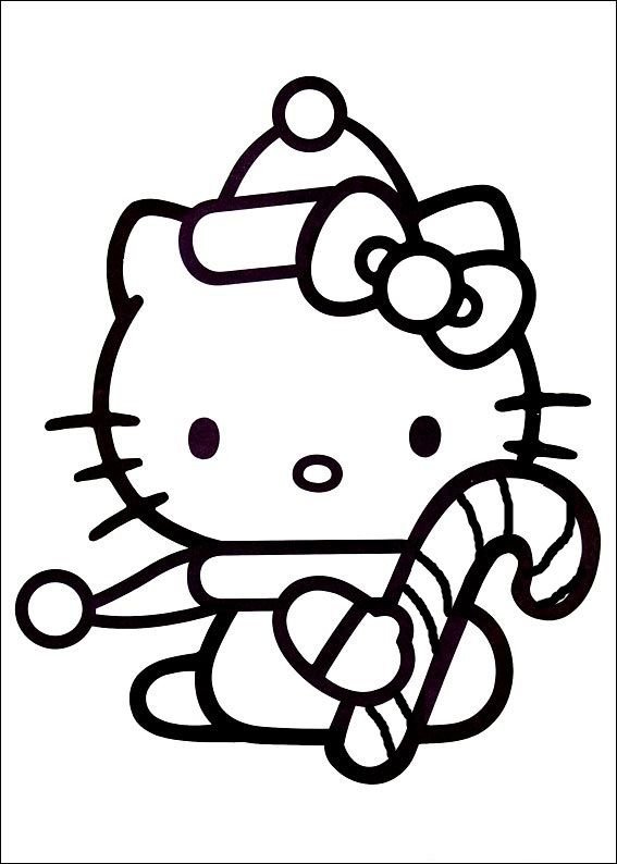 Мини раскраски Хелло Китти