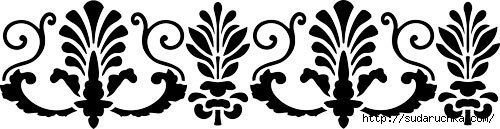 Трафарет орнамент для декора