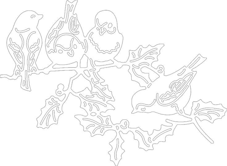 Вытынанки птички