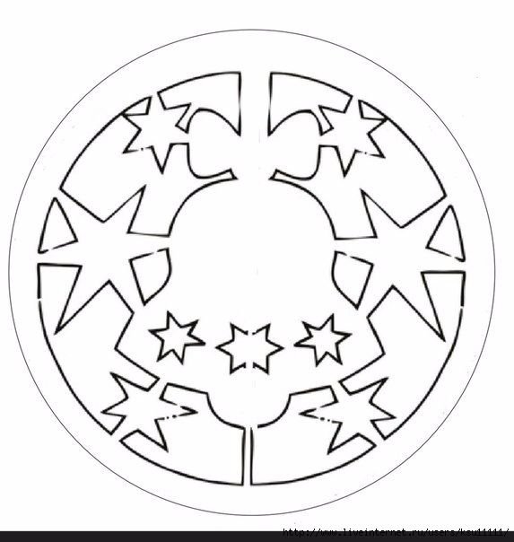 Трафареты для новогодних украшений