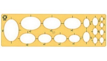 Линейка с эллипсами