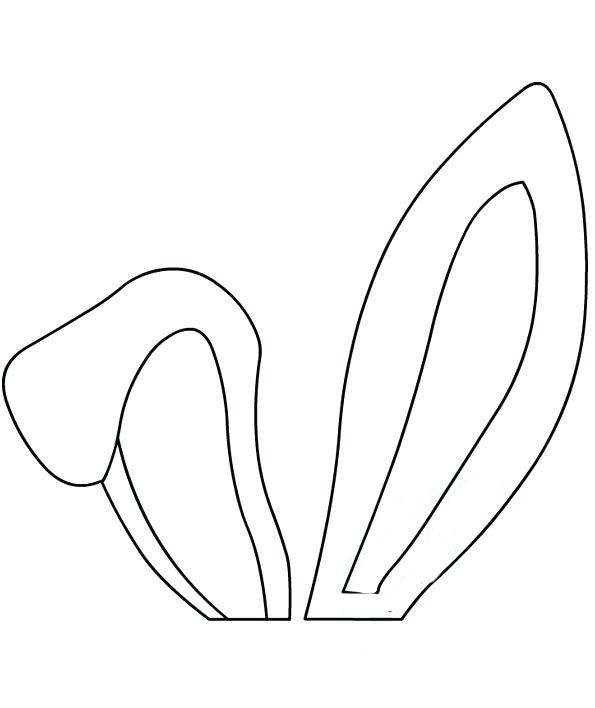 Уши трафарет