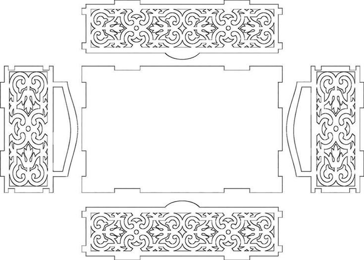 Трафареты для выпиливания по дереву для лазерного станка