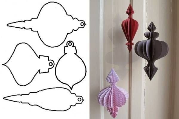 Трафарет для бумажного шара