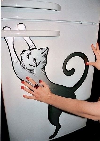 Украсить холодильник