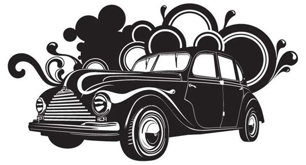 Наклейки "автомобили-ретро"