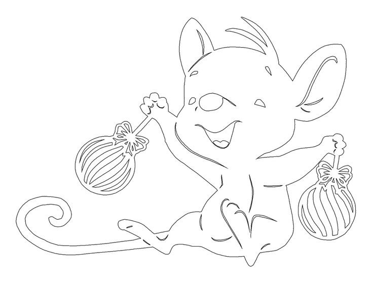 Вытынанки мышка