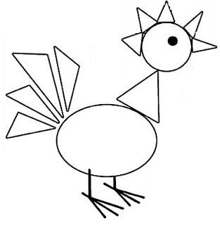 Фигуры животных из геометрических фигур