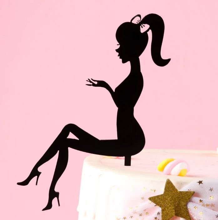 Топпер на торт для девочки