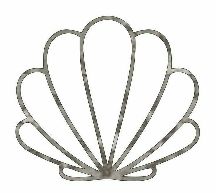 Ракушка трафарет