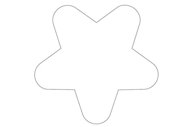 Звезда из фетра выкройка