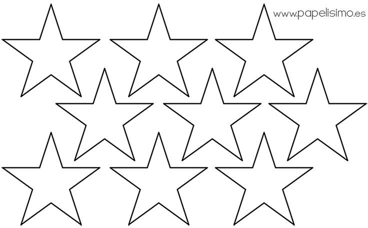 Звёздочки трафареты для вырезания