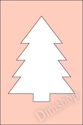 Трафарет елочка для торта