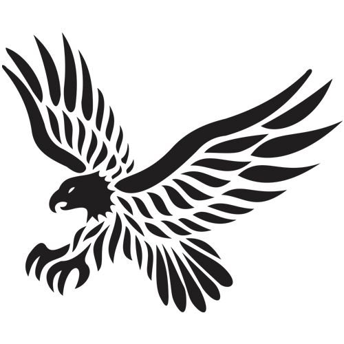 Орел тату трафарет