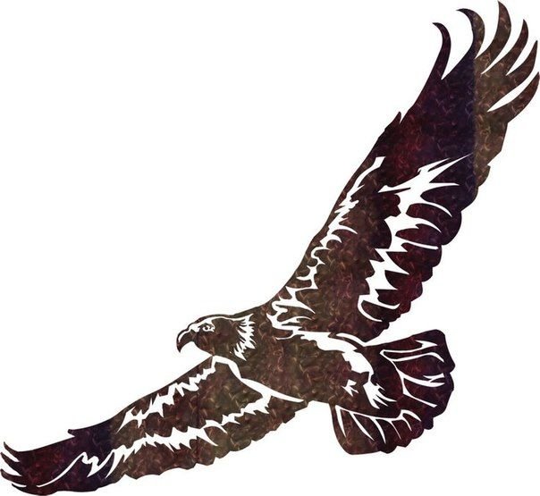 Трафарет орла