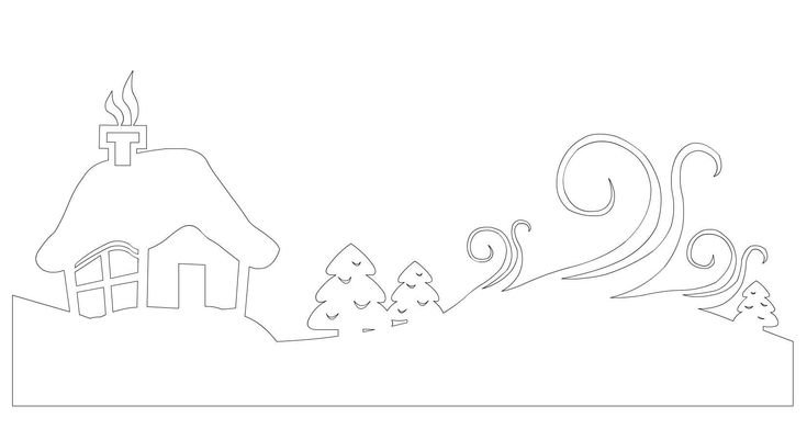 Украшения на окна домики