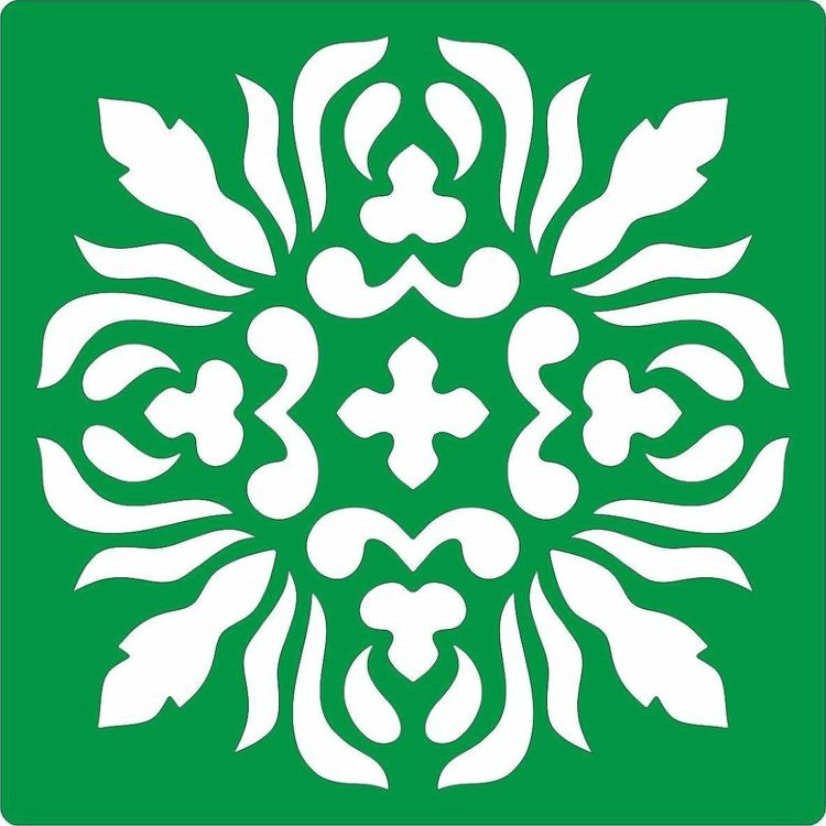 Трафарет на клеевой основе Марокканская решетка