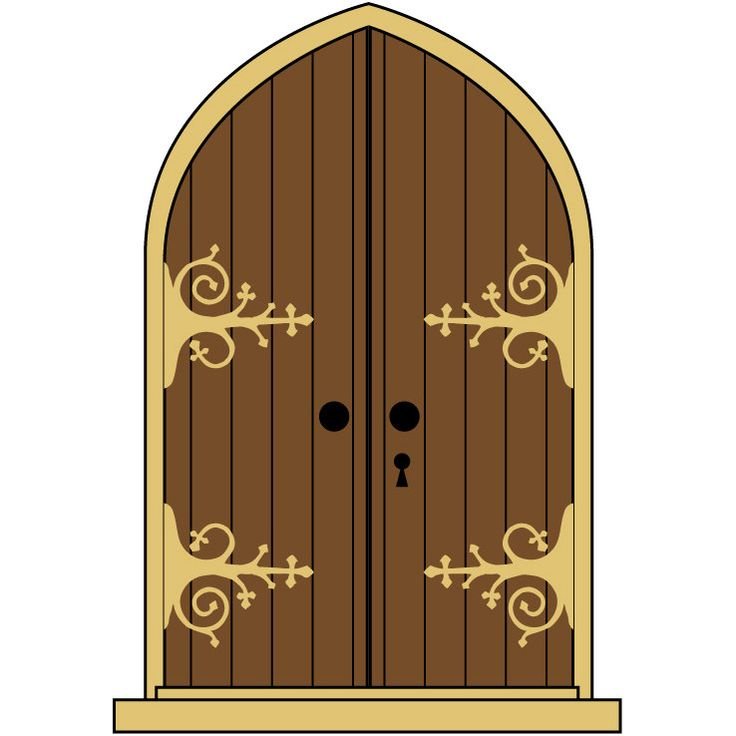 Сказочная деревянная дверь